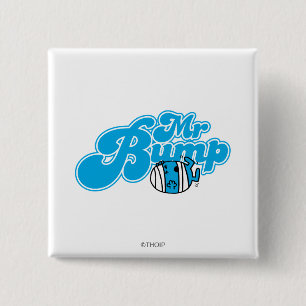 Mr Bump Logo 1 2 Inch Square Button