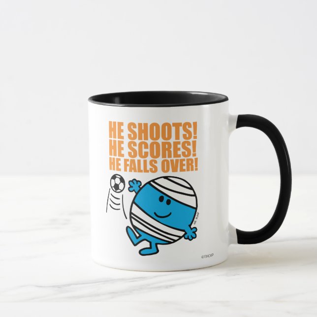 Mr. Bump Playing Soccer Mug (Right)