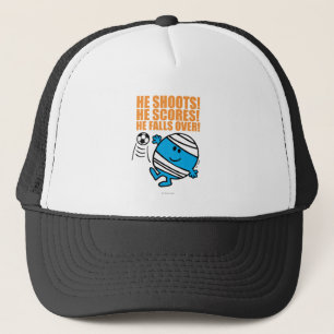 Mr. Bump Playing Soccer Trucker Hat