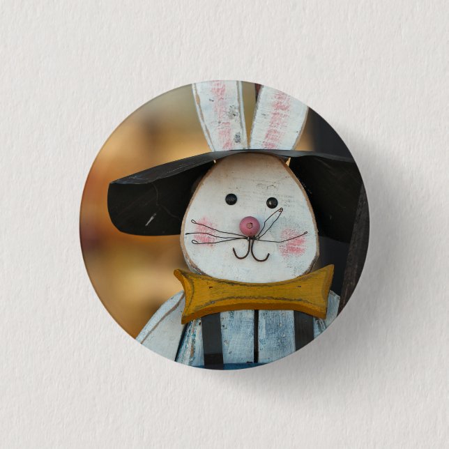 Mr. Bunny 1 Inch Round Button (Front)