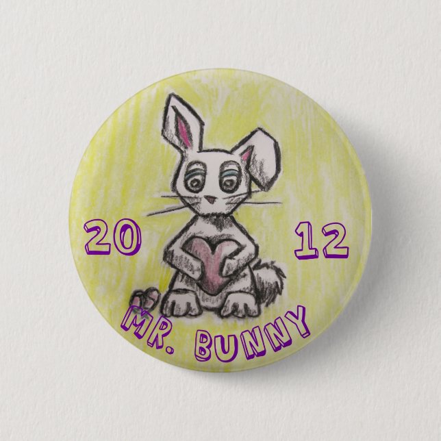 Mr. Bunny 2012 2 Inch Round Button (Front)