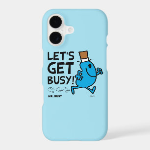 Mr. Busy Let's Get Busy Black Text