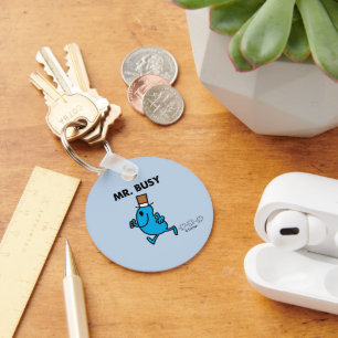 Mr. Busy Running Quickly Keychain