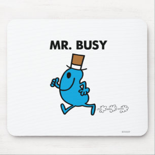 Mr. Busy Running Quickly Mouse Pad