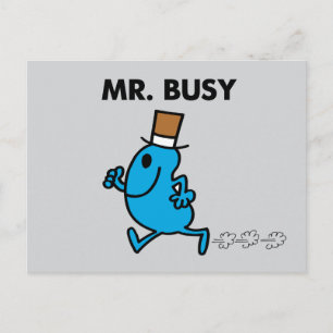 Mr. Busy Running Quickly Postcard