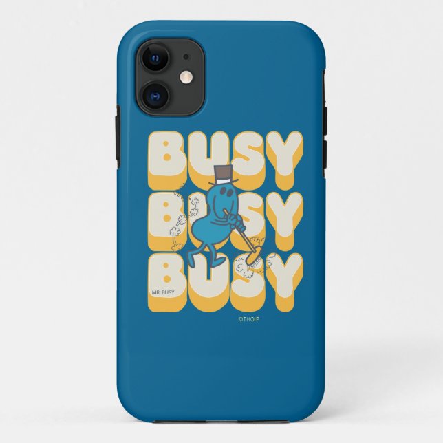 Mr. Busy Sweeping Quickly Case-Mate iPhone Case (Back)