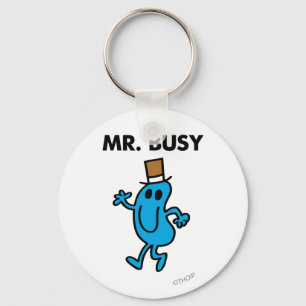 Mr. Busy Waving Hello Keychain