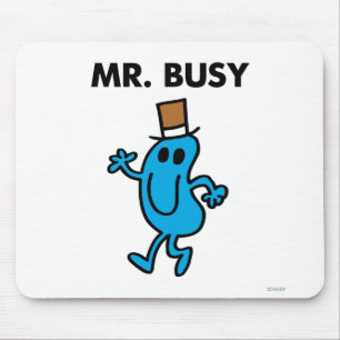 Mr. Busy Waving Hello Mouse Pad