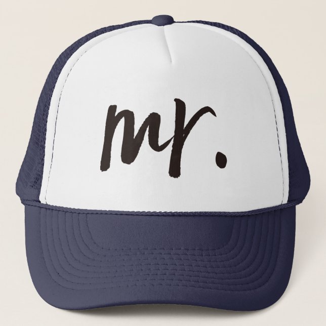Mr. Calligraphy Personalized Trucker Hat (Front)