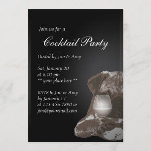 Mr Carlin & Fine Wine Cocktail Party Invitations 0
