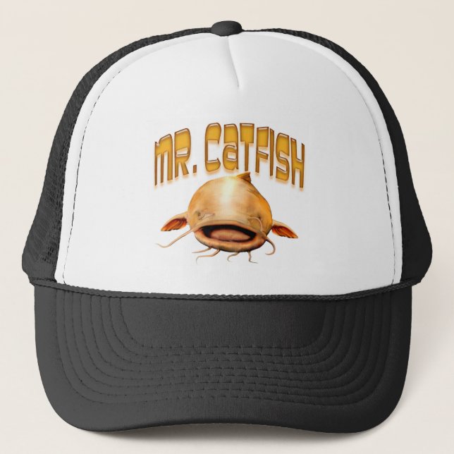 Mr Catfish fishing Trucker Hat (Front)