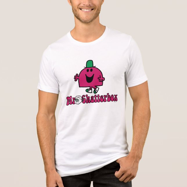 Mr. Chatterbox Logo & Telephone Tri-Blend Shirt (Front)