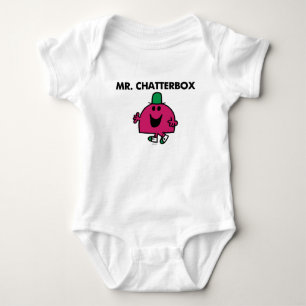 Mr. Chatterbox Waving Hello Baby Bodysuit