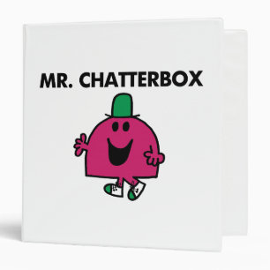 Mr. Chatterbox Waving Hello Binder
