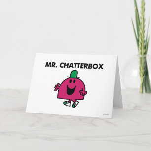 Mr. Chatterbox Waving Hello Card