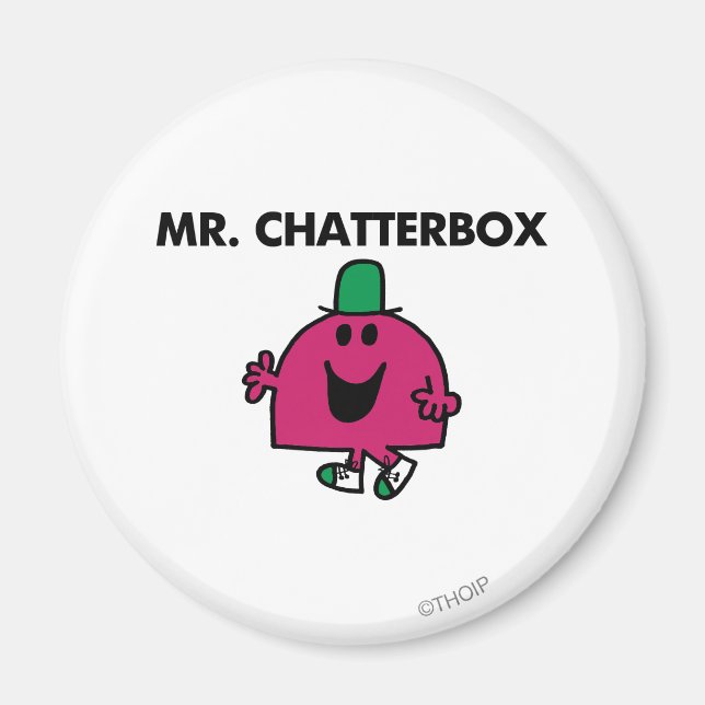 Mr. Chatterbox Waving Hello Magnet (Front)