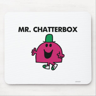 Mr. Chatterbox Waving Hello Mouse Pad