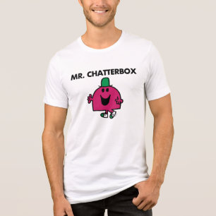 Mr. Chatterbox Waving Hello Tri-Blend Shirt