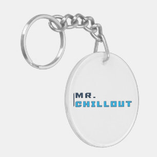Mr. Chillout Key Ring Transparent Logo