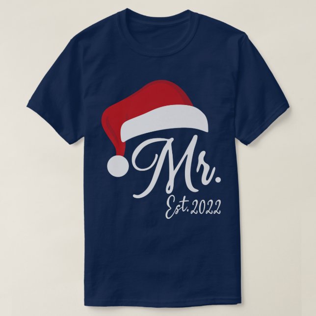 Mr. Claus & Mrs Claus Est T-Shirt (Design Front)