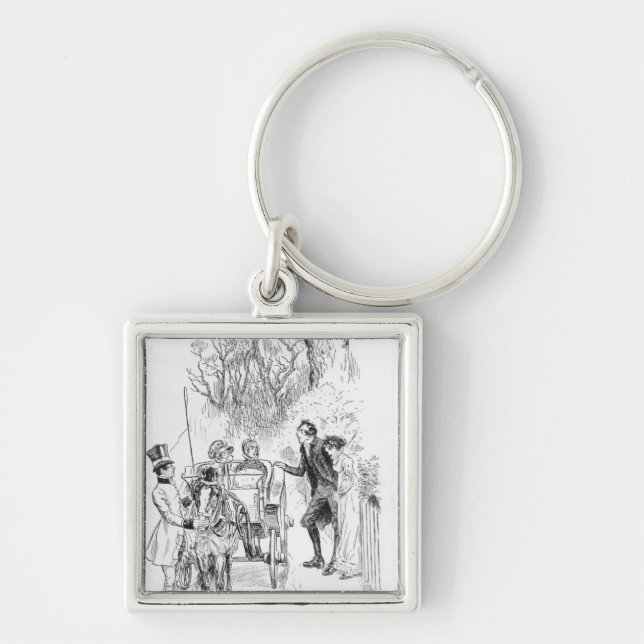 Mr. Collins and Charlotte were both standing Keychain (Front)