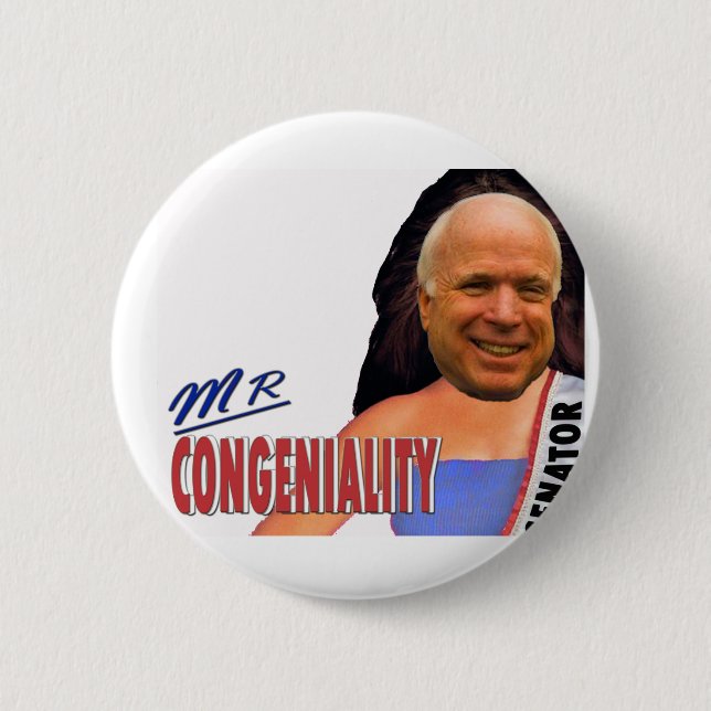 Mr Congeniality 2 2 Inch Round Button (Front)