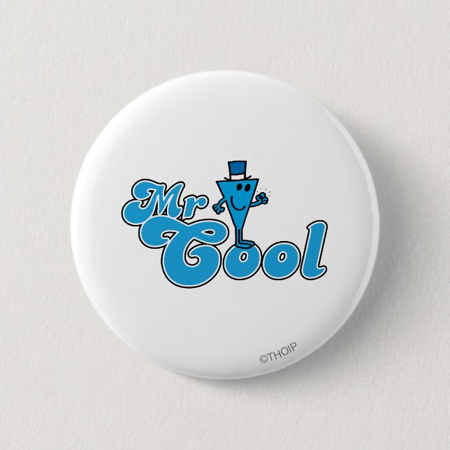 Mr. Cool | Happy Fist Pump 2 Inch Round Button (Front)