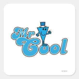 Mr. Cool   Happy Fist Pump Square Sticker