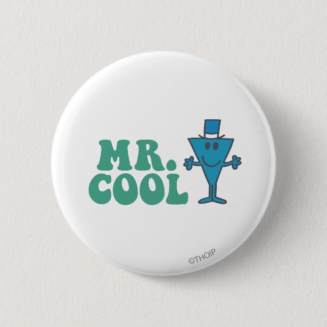 Mr. Cool | Logo Design 2 Inch Round Button (Front)