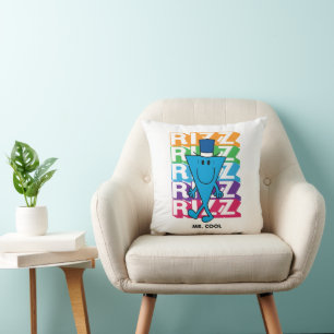 Mr. Cool Rizz Throw Pillow