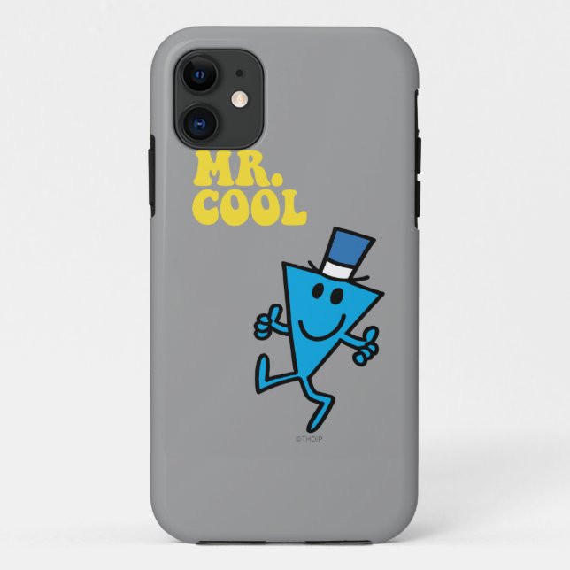 Mr. Cool | Yellow Lettering Case-Mate iPhone Case (Back)