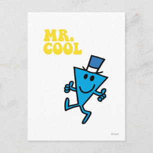 Mr. Cool Yellow Lettering Postcard
