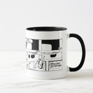 Mr Cow -- I Really Hate Mondays Ringer Mug