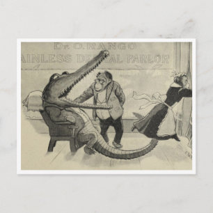 "Mr. Crocodile at the Dentist" Postcard