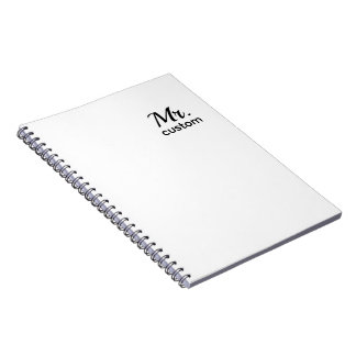 Mr. Custom Notebook – Spiral Photo Notebook