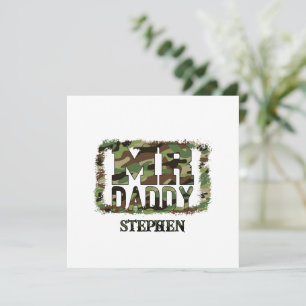 Mr. Daddy Camouflage Design with Custom Name
