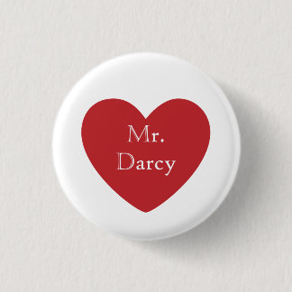 Mr. Darcy 1 Inch Round Button