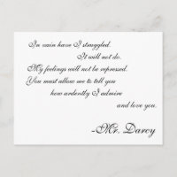 Mr. Darcy Line