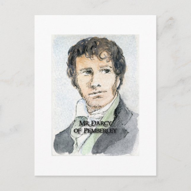 Mr Darcy of Pemberley Postcard (Front)