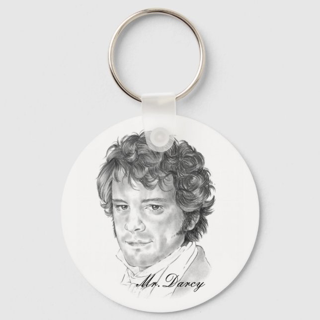 Mr. Darcy- Pride and Prejudice Keychain (Front)