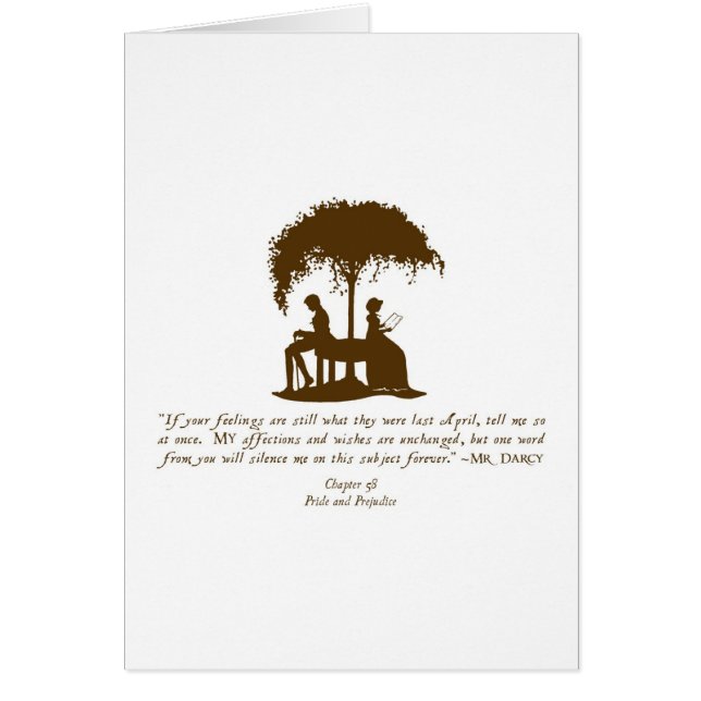 Mr Darcy's Proposal (Front)