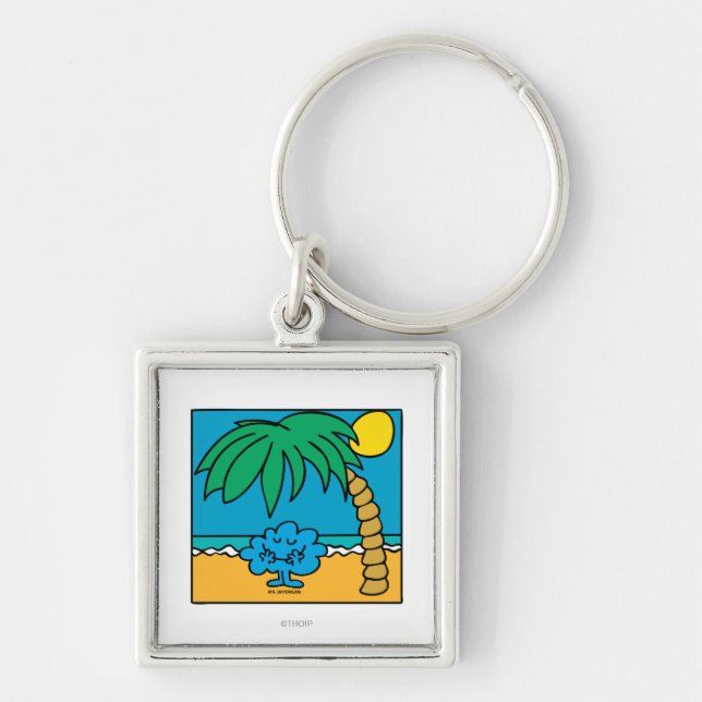 Mr. Daydream Beach Scene Keychain (Front)
