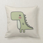 Mr Dinosaur Throw Pillow<br><div class="desc">‘Mr Dinosaur’ design,  by Chilly Octopus. This cute and not-so-cuddly dinosaur would love to be your friend. Imagine the adventures you could get up to with this great beast by your side.</div>