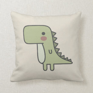 Mr Dinosaur Throw Pillow