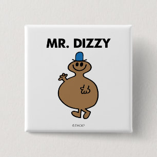 Mr. Dizzy   Classic Pose 2 Inch Square Button