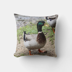 Mr. Duck Throw Pillow