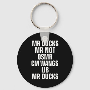 Mr Ducks Mr Not Duck Joke Phonetic Puzzle  Keychain