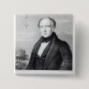 Mr. Edward Spencer, lithograph by Day & Haghe 2 Inch Square Button