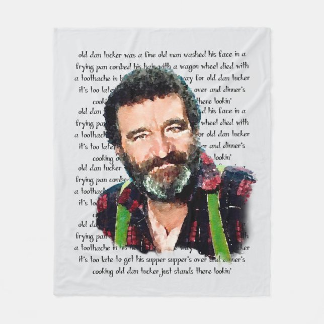 Mr Edwards Little House on the Prairie Fleece Blanket (Front)