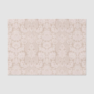 Mr. Elegant Ornate Cream Victorian Damask Tissue Paper